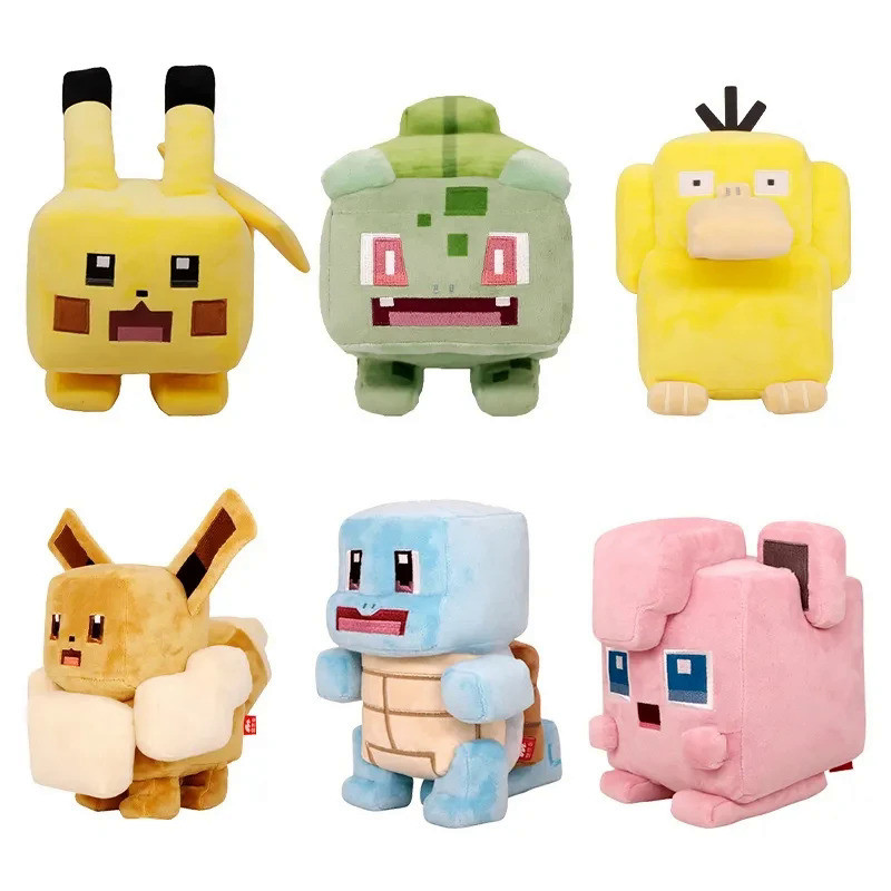 Pokemon Plush Pikachu Eevee Charizard Vaporeon Rayquaza Jigglypuff Psyduck Lapras Mew Snorlax Soft S