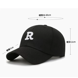 (มี 10 สี)หมวกแก๊ปเบสบอล ปัก R หมวกแก๊ป สไตล์ลำลอง (จัดส่งจากประเทศไทย) G2886