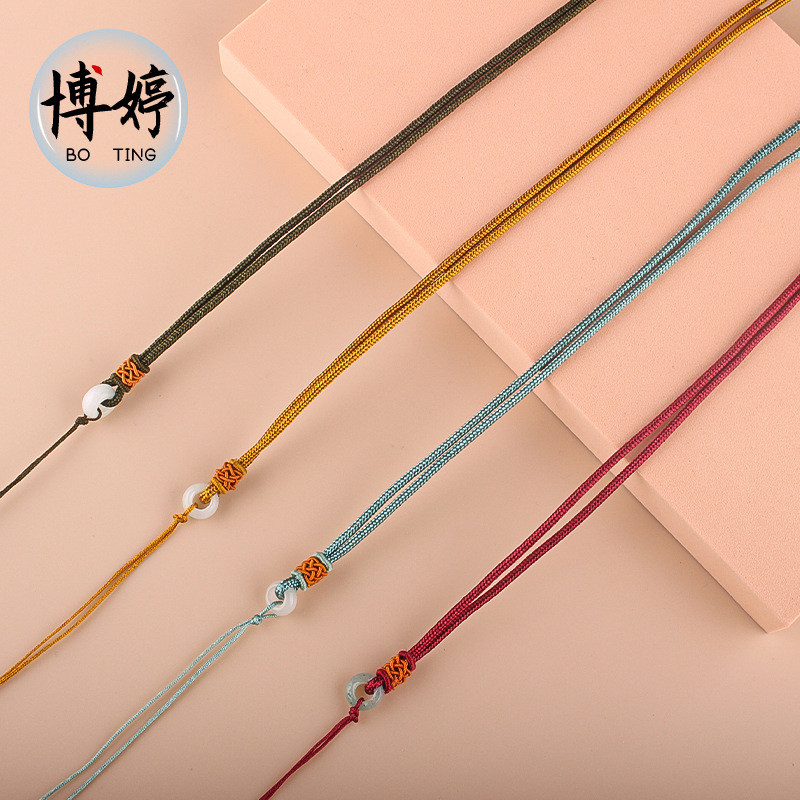 เชือกผูกเชือกห้อยจี้ DIY เชือกห้อยสร้อยคอเชือกห้อยเชือกห้อยโซ่เสื้อกันหนาวเครื่องประดับเชือก