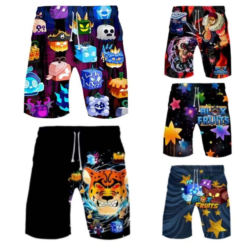 blox fruits shorts for kids beach pants