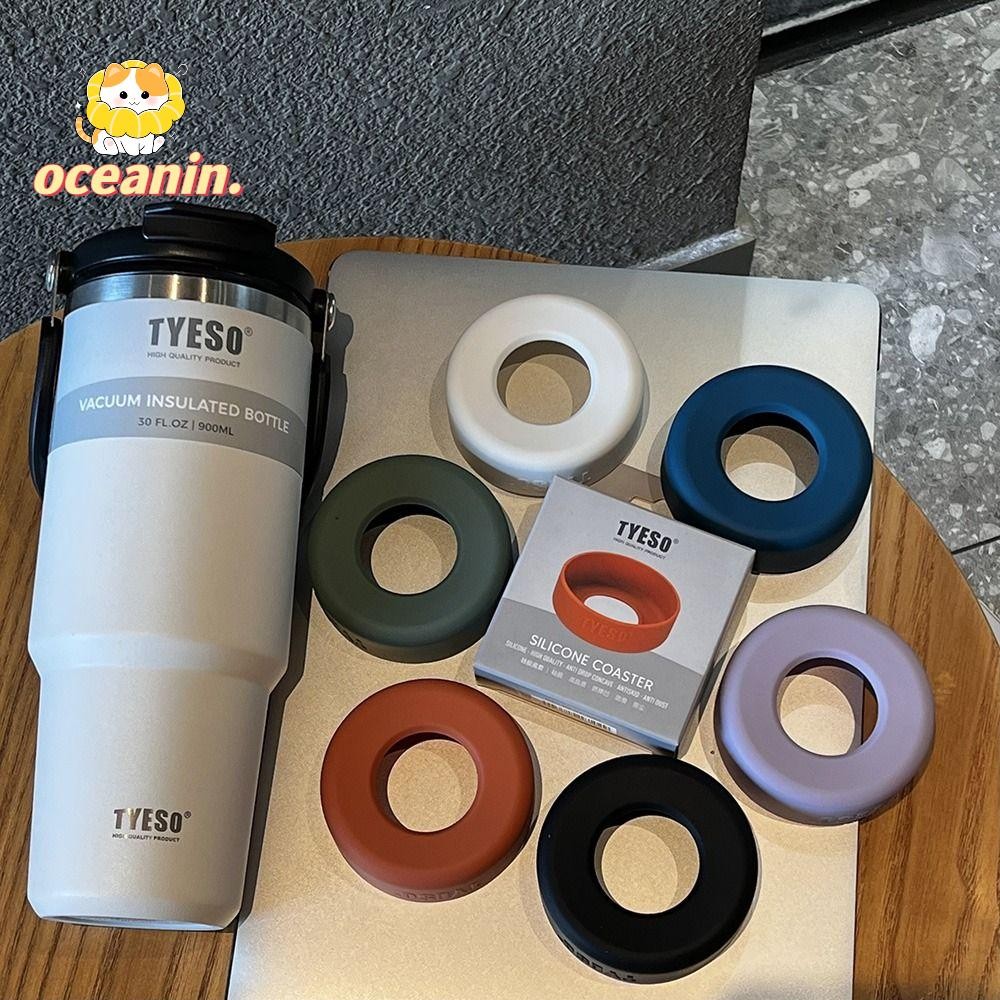 ฝาครอบถ้วยโอเชี่ยนอิน, ฝาครอบขวดซิลิโคนป้องกัน, ทนทานขนาด 71-77 มม. ปลอกหุ้มด้านล่างกันลื่นสากลขวด ทีโซ
