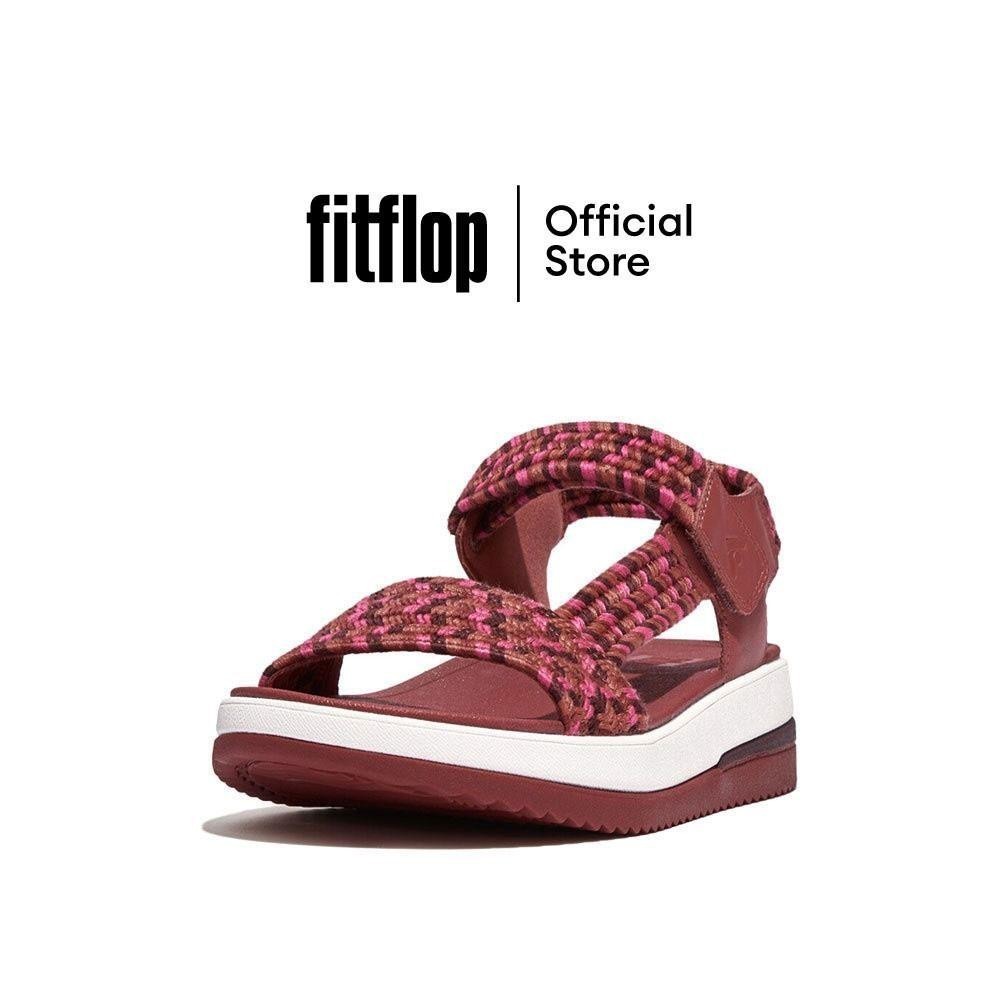 FITFLOP SURFF ART-WEBBING รองเท้าแตะแบบรัดส้นผู้หญิง รุ่น GJ3-A71 สี RED