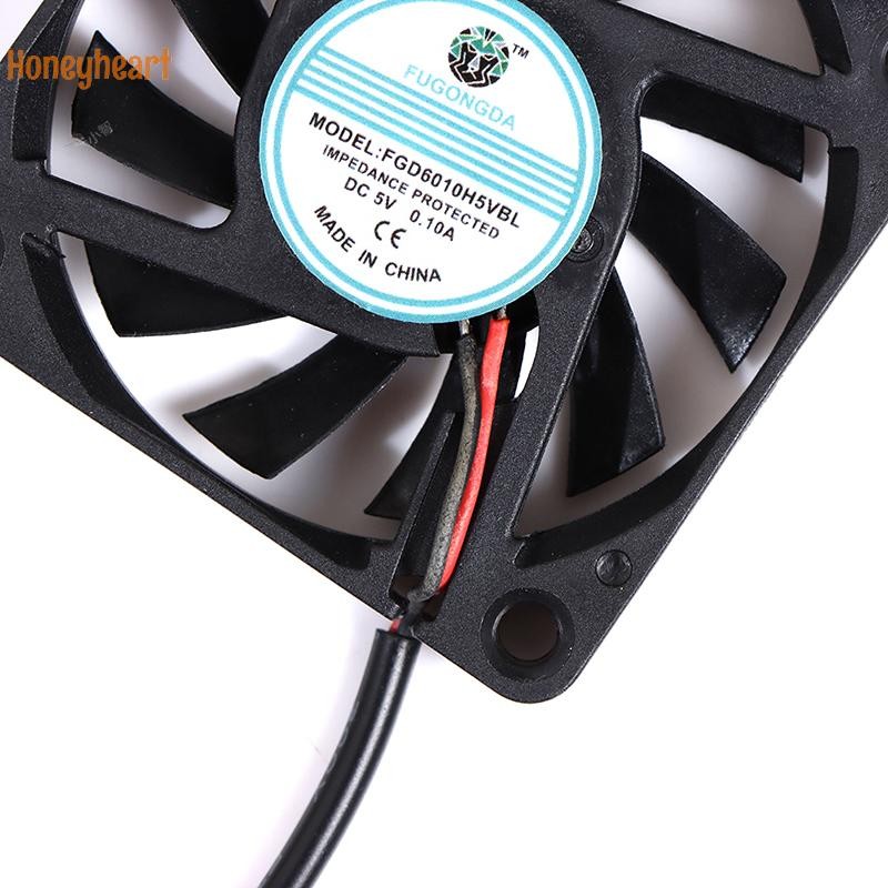 <Honeyheart>DC 5v USB Brushless Sleeve Bearing Fen Computer PC Silent Cooler พัดลมระบายความร้อน Lot Nice