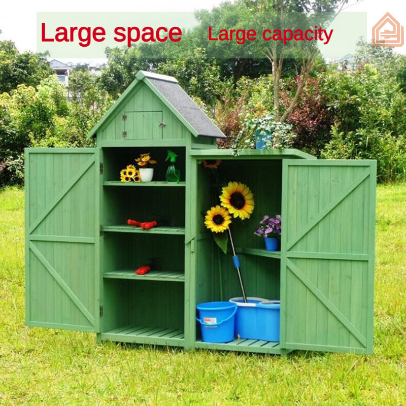 เครื่องมือกลางแจ้ง CabinetRain-Proof Anticorrosion/rain-Proof Anticorrosion Outdoor Solid Wood Cabinet Storage