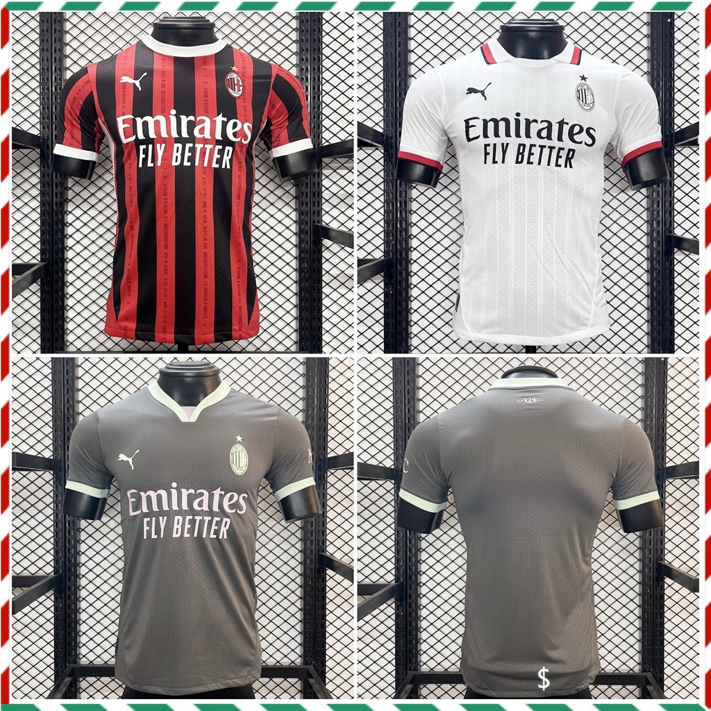 Player Version 2425 AC Milan Home Away Third Top Quality Football Jersey S-2XL