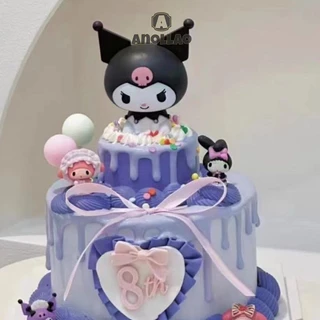 ปลั๊กอินเค้กซีรีส์ น่ารัก Kuromi KT Pacha ปลั๊กอิน ลายคุโรมิน่ารัก สําหรับตกแต่งเค้กวันเกิดเด็กผู้หญิง