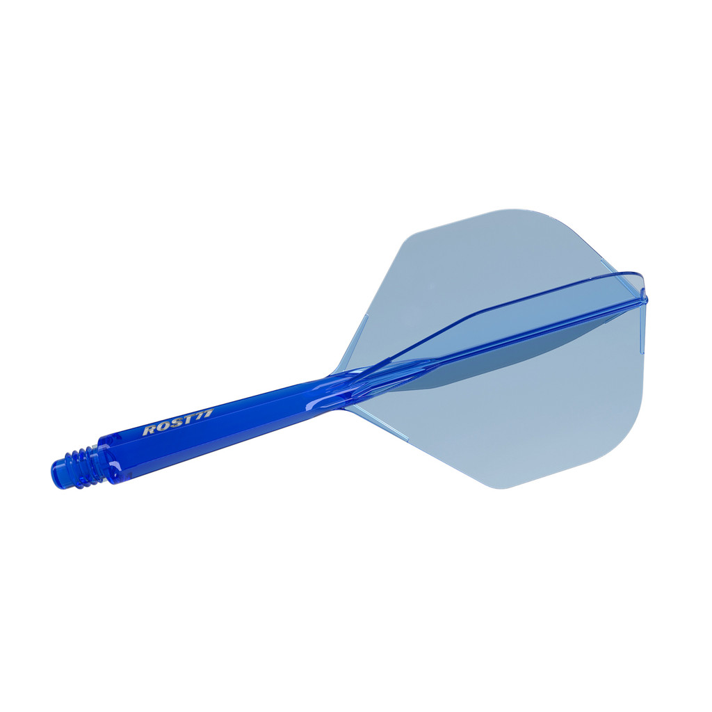 Cuesoul ROST 77 Standard Shape Integrated Dart Shaft และ Flights - สีโปร่งใส ชุด 3 ชิ้น