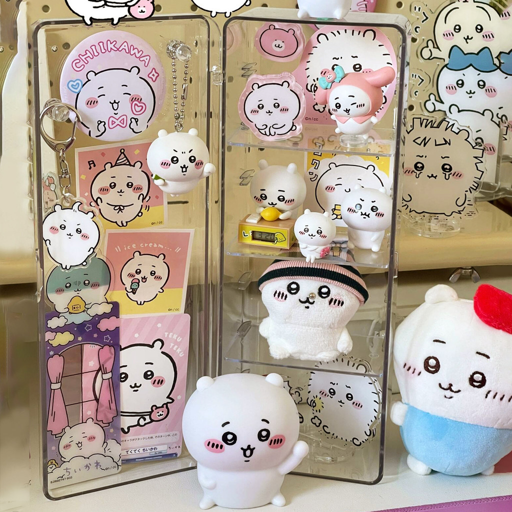 ตู้ ผ้าฝ้ายบาร์ chikawa Hand-Made ขาตั้งโปร่งใสการ์ดปวดตุ๊กตา chikawa chikawa Storage Valley ตู้โชว์