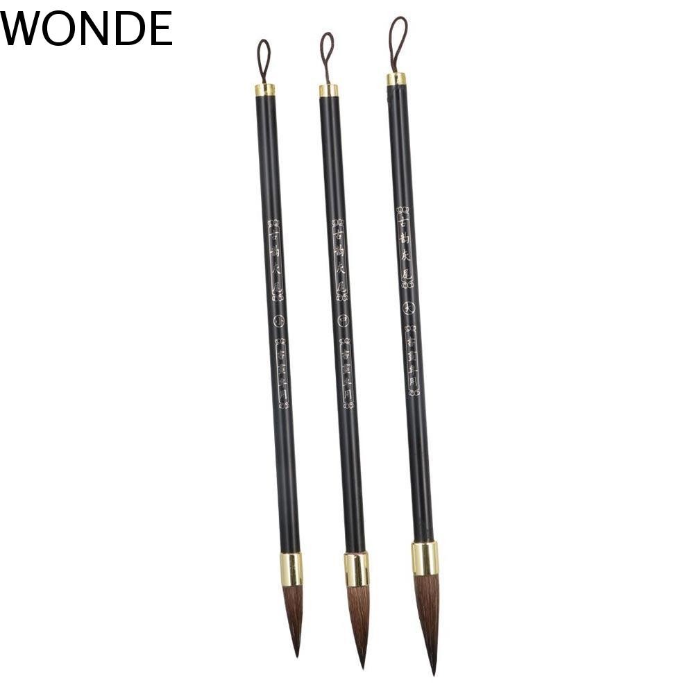 Wonde แปรงประดิษฐ์ตัวอักษรจีน, น้ํามันสีน้ําภาพวาดสีน้ํามันคัมภีร์แปรงเขียน, ไม้แบบดั้งเดิมหมาป่าผมศิลปะแปรงทาสีสีน้ํา
