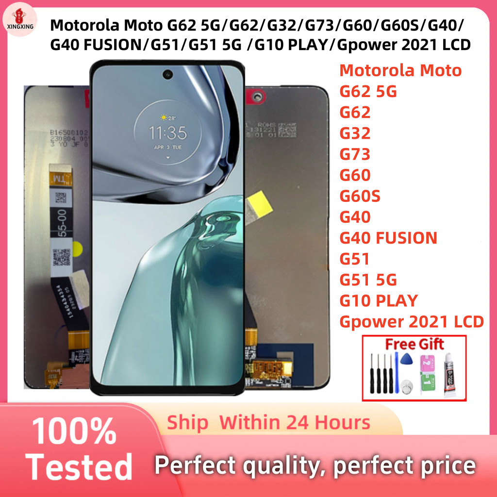 สําหรับ Motorola Moto G62 5G/G62/G32/G73/G60/G60S/G40/G40 FUSION/G51/G51 5G/G10 PLAY/Gpower 2021 จอแ