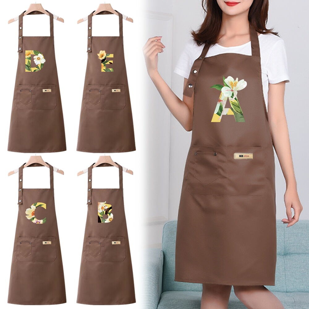 Household Kitchen apron Chef's Original Waterproof Apron floral printing