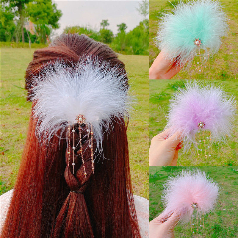 Little fairy cute fluffy hair accessories