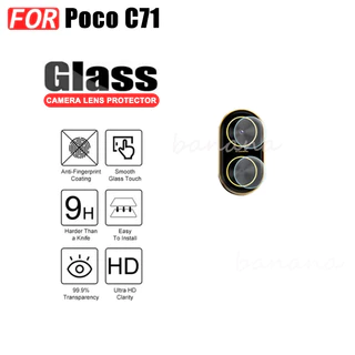 3 IN 1 Poco C71 เซรามิคกระจกนิรภัยสําหรับ Poco C75 C61 C65 Poco X7 Pro X6 Pro F7 Pro M7 Pro เลนส์กล้องกระจกป้องกันหน้าจอและฟิล์มด้านหลัง