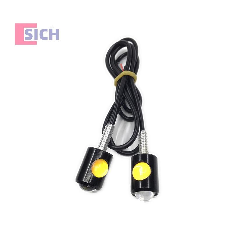 [Sich] Creative Motorcycle Signal Lamp License Plate Light หลอดไฟ LED Eye Shape Turn Indicator Super Bright ติดตั้งง่ายใหม่ ราคา ถูกที่สุด ดีลบีเคเค แกลเลอรีภาพที่ 7