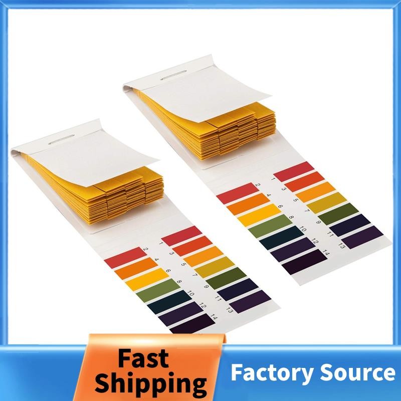 2 ชุด 160 แถบ 1-14 PH Litmus Paper Ph Test Strips เครื่องสําอางน้ําดิน PH Test Paper Strips พร้อมการ