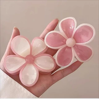 แฟชั่น Jelly Color Plumeria Flower Hairpin Grips คลิป Barrettes อุปกรณ์เสริม