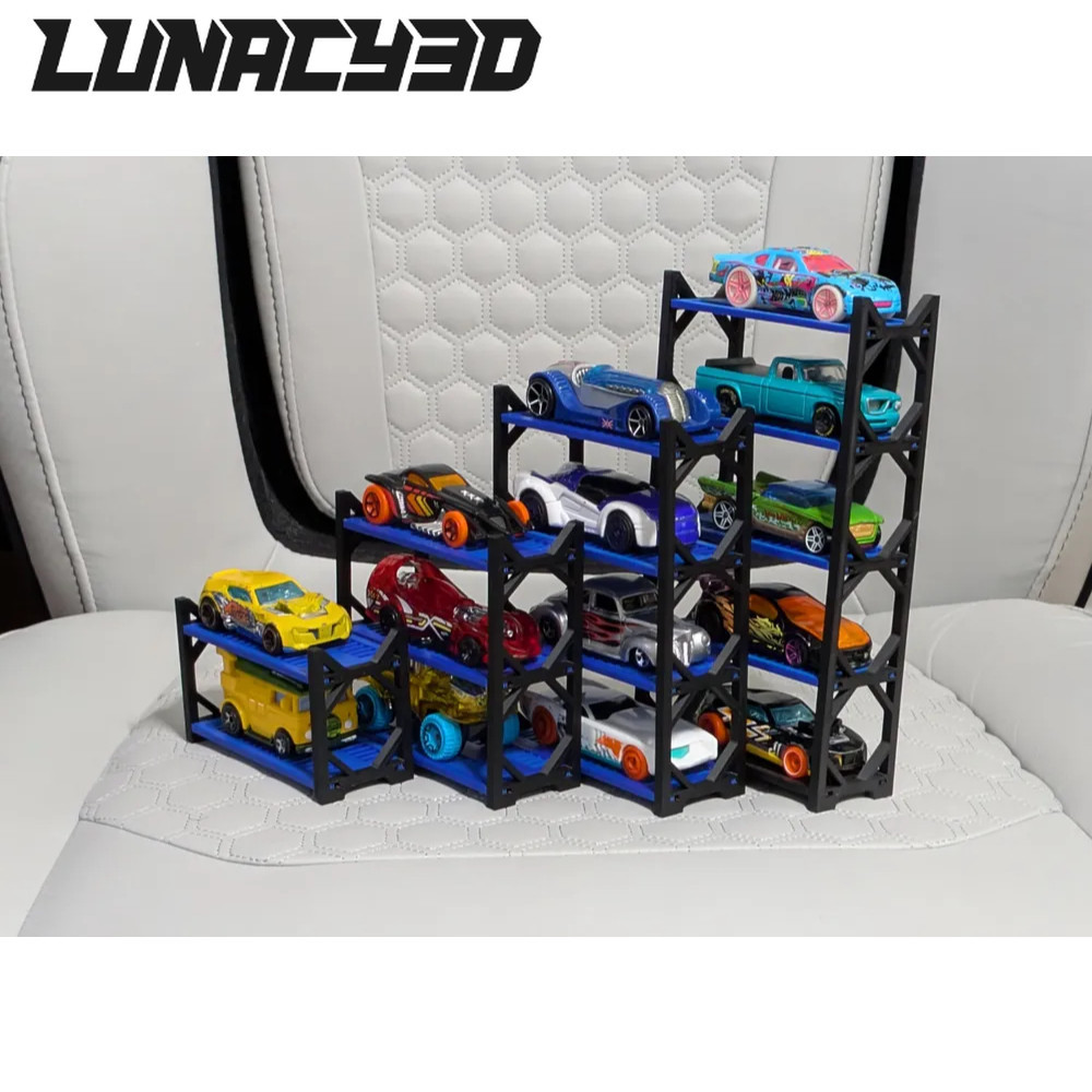 Hot แท่นโชว์ล้อ (5 Racks - 2 Racks) 1:64 สเกล