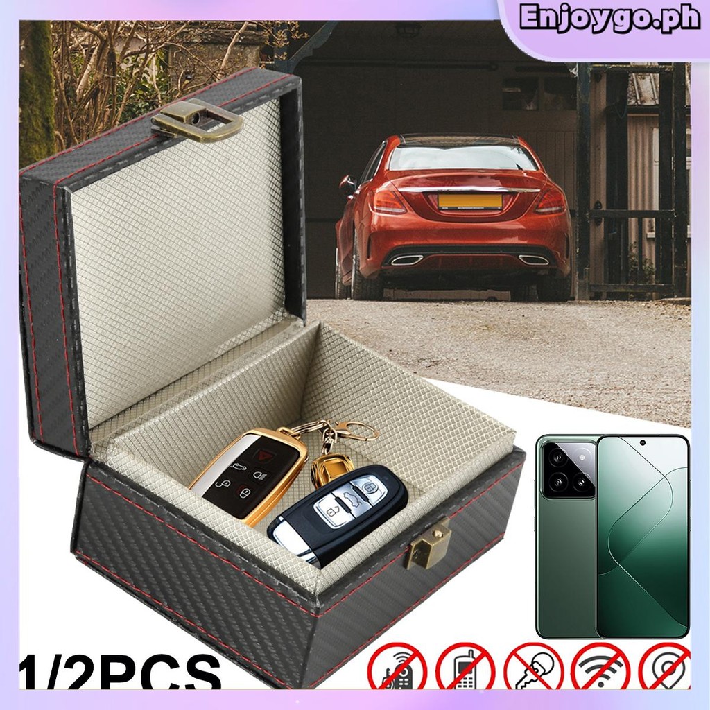 Faraday กล่องสําหรับกุญแจรถ 11.6 x 9 x 5.8 ซม.รถ Key Signal Blocker Anti-Theft Car Key Blocker สําหร