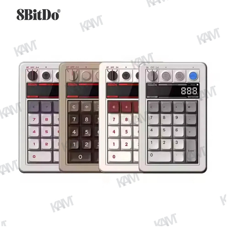 [Kam] 8BitDo คีย์บอร์ดเชิงกลสไตล์ย้อนยุค บลูทูธ 2.4G คีย์บอร์ดเกมมิ่งไร้สายพร้อมปุ่ม 18 ปุ่มแบบตั้งโปรแกรมได้สองปุ่มสำหรับ Windows และ Android