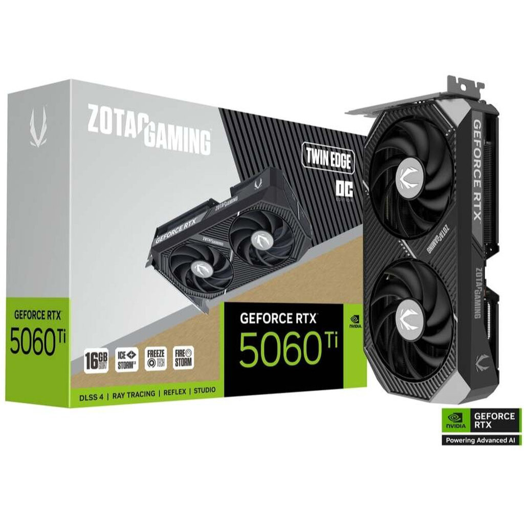 VGA ZOTAC GeForce RTX 5060 Ti Twin Edge OC 16GB GDDR7