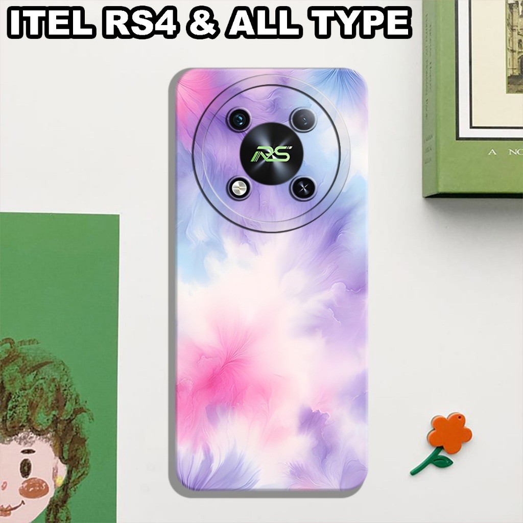 CC33/ เคสยางยืดหยุ่นสําหรับ ITEL RS4/Girls Motif/ITEL RS4/เคส ITEL RS4/เคส iTEL RS4 softcase/ITEL RS