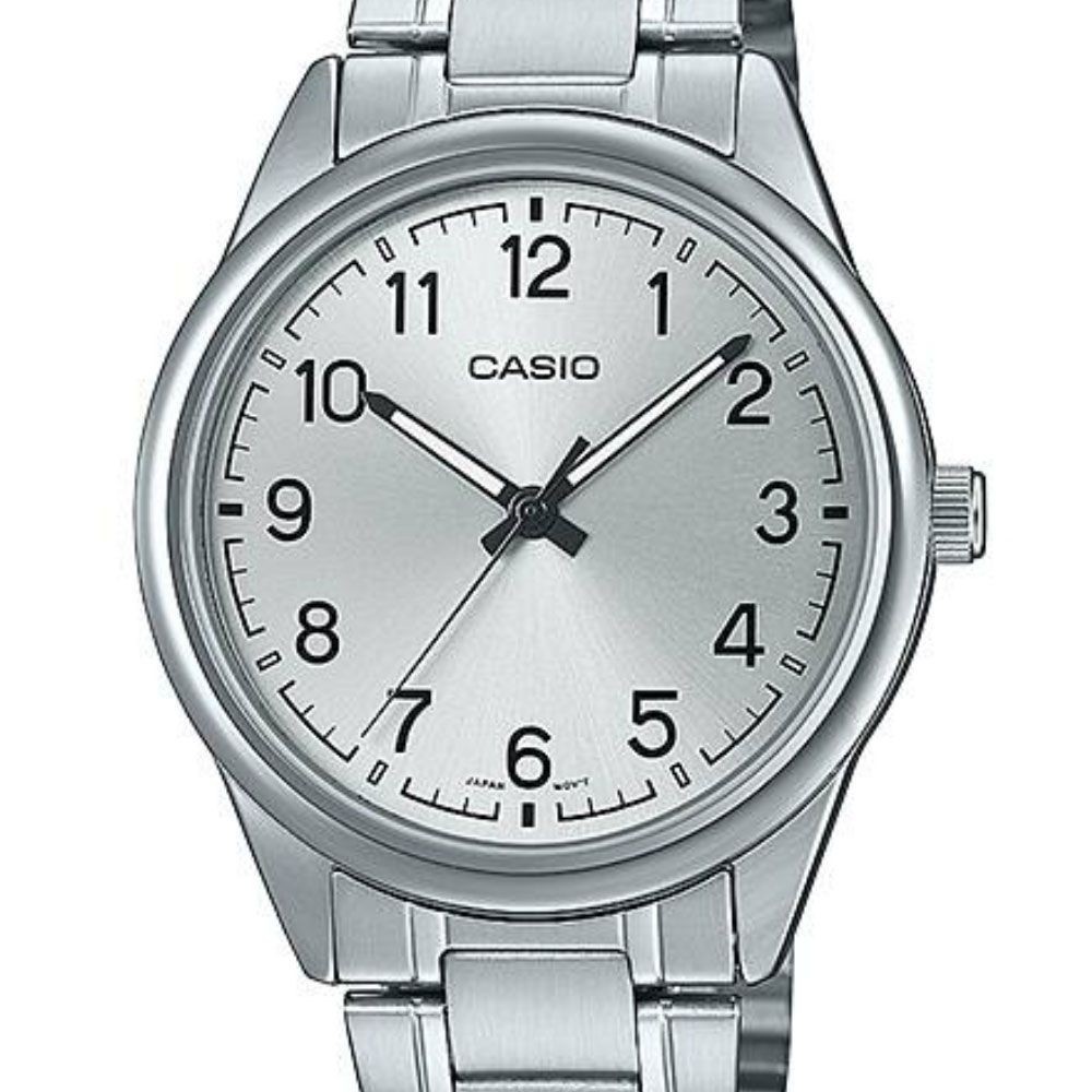CASIO นาฬิกาข้อมือ CASIO รุ่น MTP-V005D-7B4UDF วัสดุสเตนเลสสตีล สีเงิน