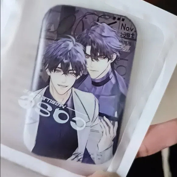 Omniscien Readers Viewpoint Kim Dokja x Yoo Joonghyuk Square Holographic Pin Badge | 4470mm BL Collectible | สินค้าเวปตูนเกาหลี - รูปที่ 5