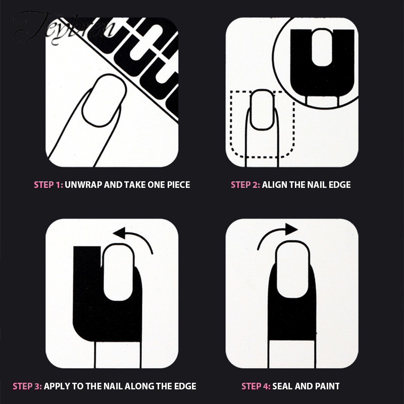 【TN】 Anti Nail Polish Overflow U-shaped Sticker  Anti Overflow Glue Nail Sticker Nail Polish Anti Ov