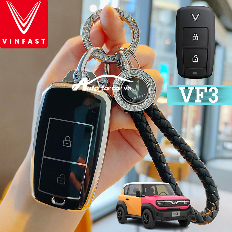 Vinfast VF3 Vinfast Remote Smart Car Key Chain Ring Cover Case Vinfast VF3 KeyChain
