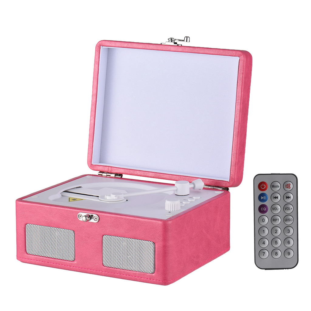Retro CD Player Multifunctional Tray-type BT Player Audio Turntables ไดรฟ์ USB Playback แบบพกพา CD P