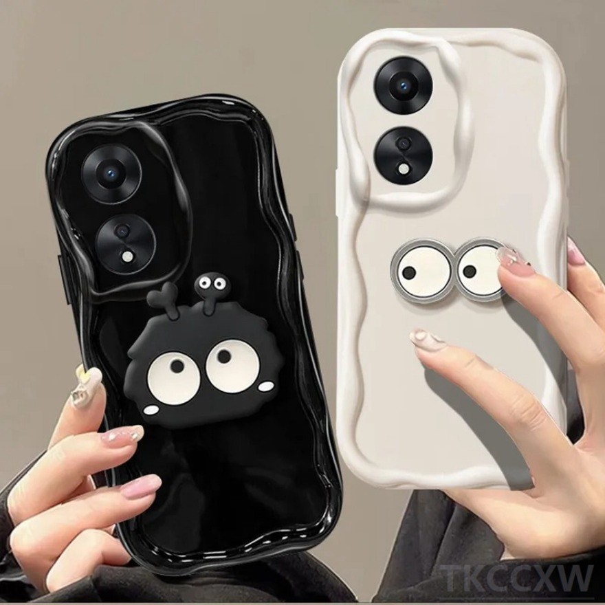 รูปแบบคลื่นสีทึบเคสโทรศัพท์สําหรับ OPPO Reno 5 Pro 5K 7Z 8Z 5Z 6Z 7 8 5 6 4 Lite 4F 5F 4Z F29 F27 F2