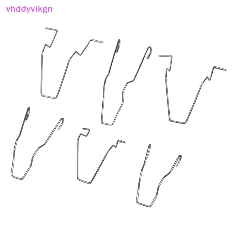 VHDD 6 ชิ้นโลหะไฟหน้าหลอดไฟคลิปฤดูใบไม้ผลิสําหรับ H1 H3 H4 H7 ไฟหน้ารถหลอดไฟ Retainer ฤดูใบไม้ผลิคลิปหัวเข็มขัด TH