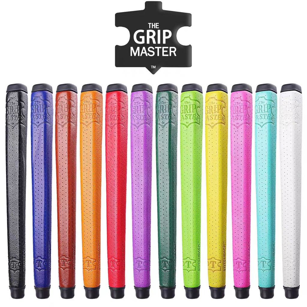 ใหม่กอล์ฟผู้ชายผู้หญิง Club Putter Grip ของแท้หนัง Perforated Putter Grip (WB2432) 7FSW