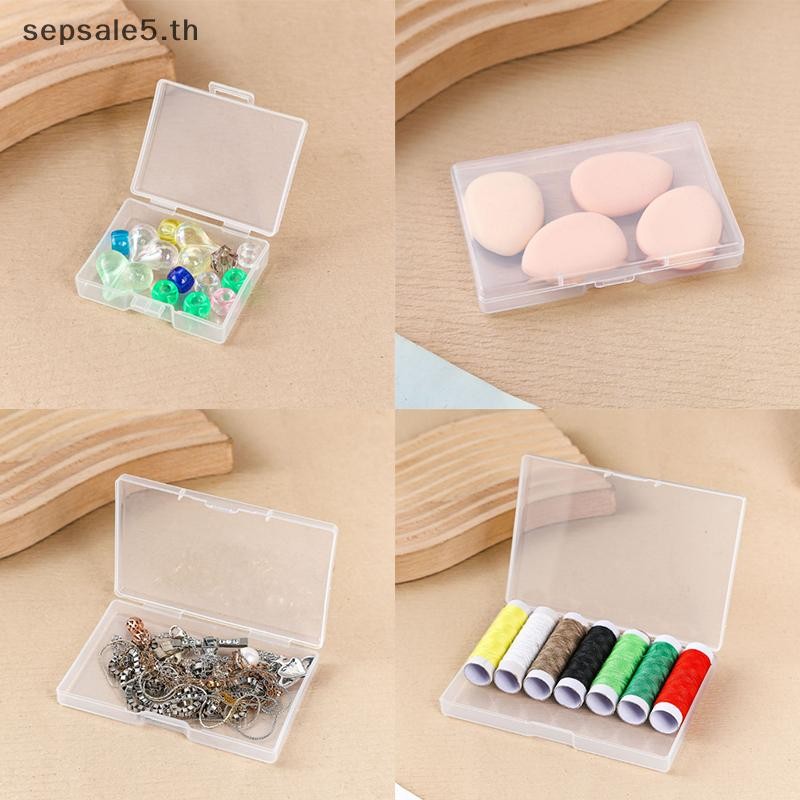 [บ้าน] กล่องเก็บบัตรโป๊กเกอร์หลายขนาดสี่เหลี่ยม หน้า กล่องพลาสติกตะขอปลากล่องบรรจุภัณฑ์ที่อุดหูอุปกรณ์เสริมกล่องเก็บเครื่องสําอาง {ไทย}