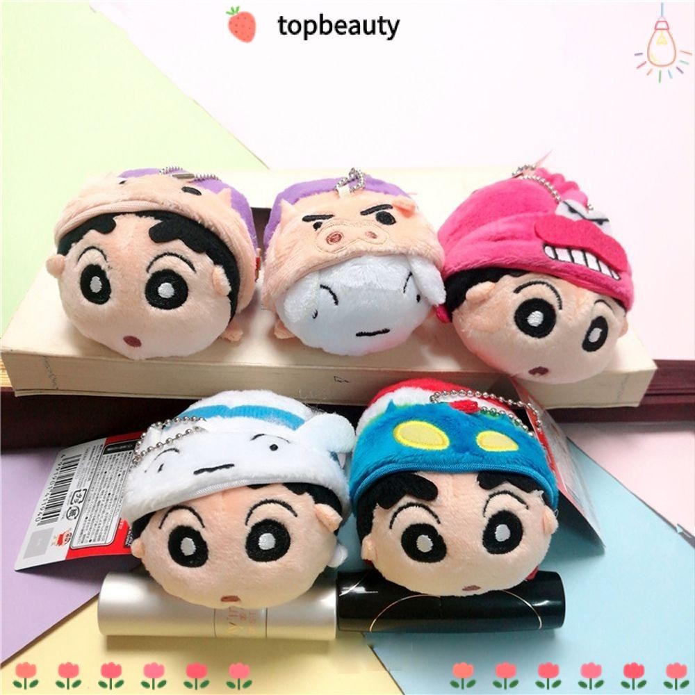 Topbeauty Shin-Chan จี้ตุ๊กตาของเล่นเด็ก Kawaii Crayon Shin-Chan การ์ตูนตุ๊กตาตุ๊กตาของเล่นกระเป๋าเป้สะพายหลังจี้กระเป๋าเดินทางอะนิเมะจี้