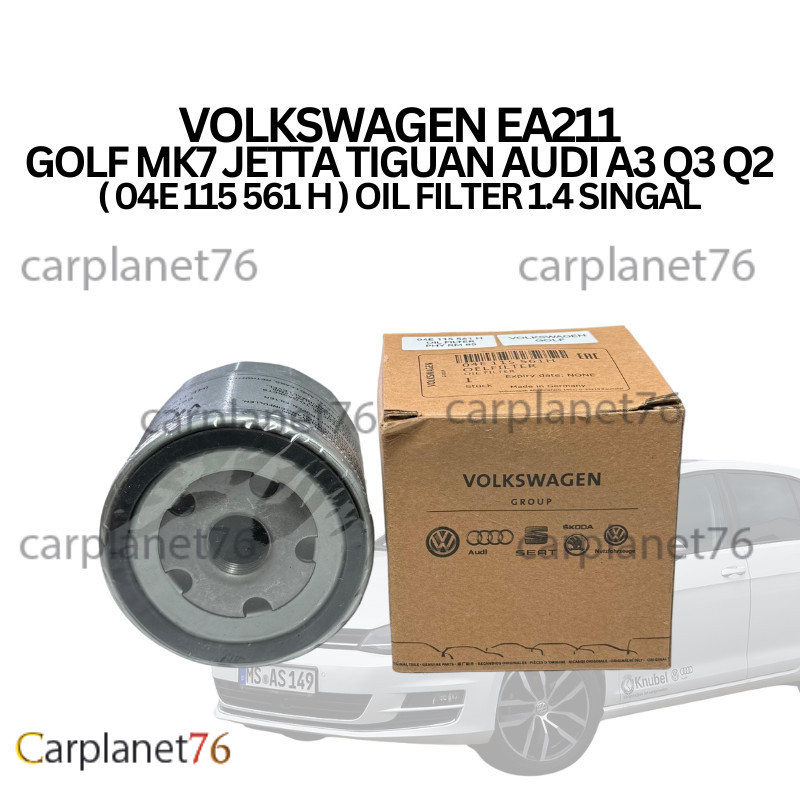 VOLKSWAGEN EA211 GOLF MK7 JETTA TIGUAN AUDI A3 Q3 Q2 ( 04E 115 561 H ) กรองน้ํามันเครื่อง 1.4 SINGAL