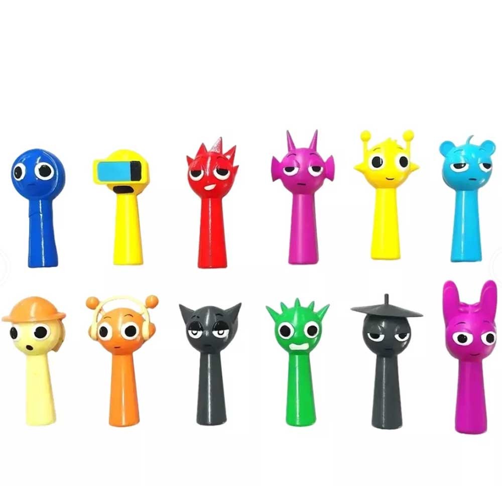 Sprunki Toys 12pcs Incredibox Sprunki Action Figure Simon Raddy Jevin Collectible Model