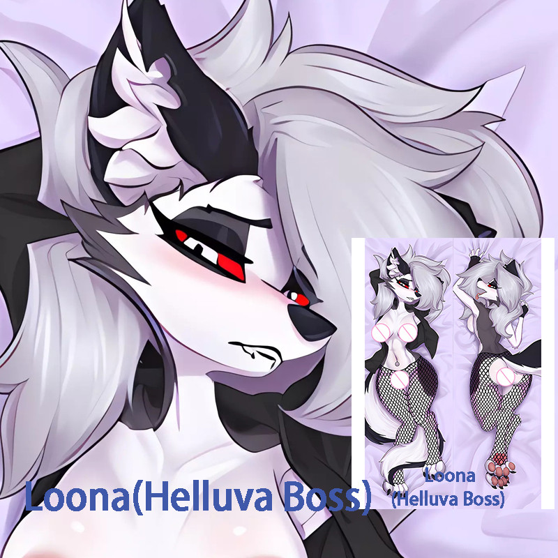 Dakimakura อะนิเมะหมอนสําหรับ Loona (Helluva Boss) หมอนกอดสองด้าน – โปรปัง
