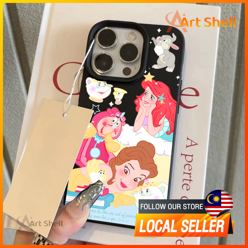 ใช้งานร่วมกับ iphone 16 PRO MAX เคสโทรศัพท์ disney princess 12 13 14 15 11 PRO MAX ปลอก xr xs MAX 7 