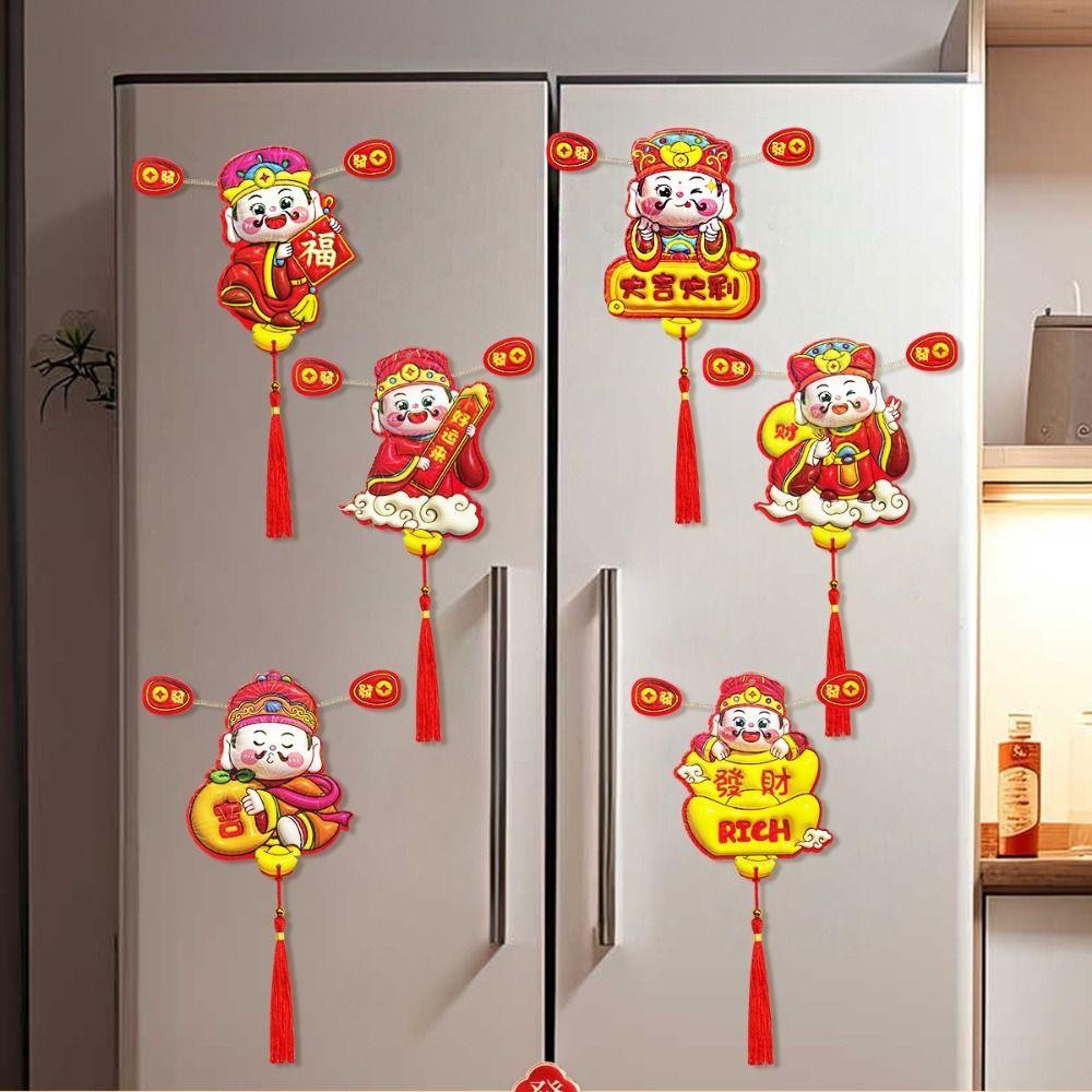 ฟูหุย จีนเทพเจ้าแห่งความมั่งคั่งแม่เหล็กติดตู้เย็น,การ์ตูนโบราณเทพเจ้าแห่งความมั่งคั่งแม่เหล็กตู้เย็น,เทศกาลหูฤดูใบไม้ผลิเทศกาลน่ารักงูปีแขวนตกแต่งในร่ม - รูปที่ 2