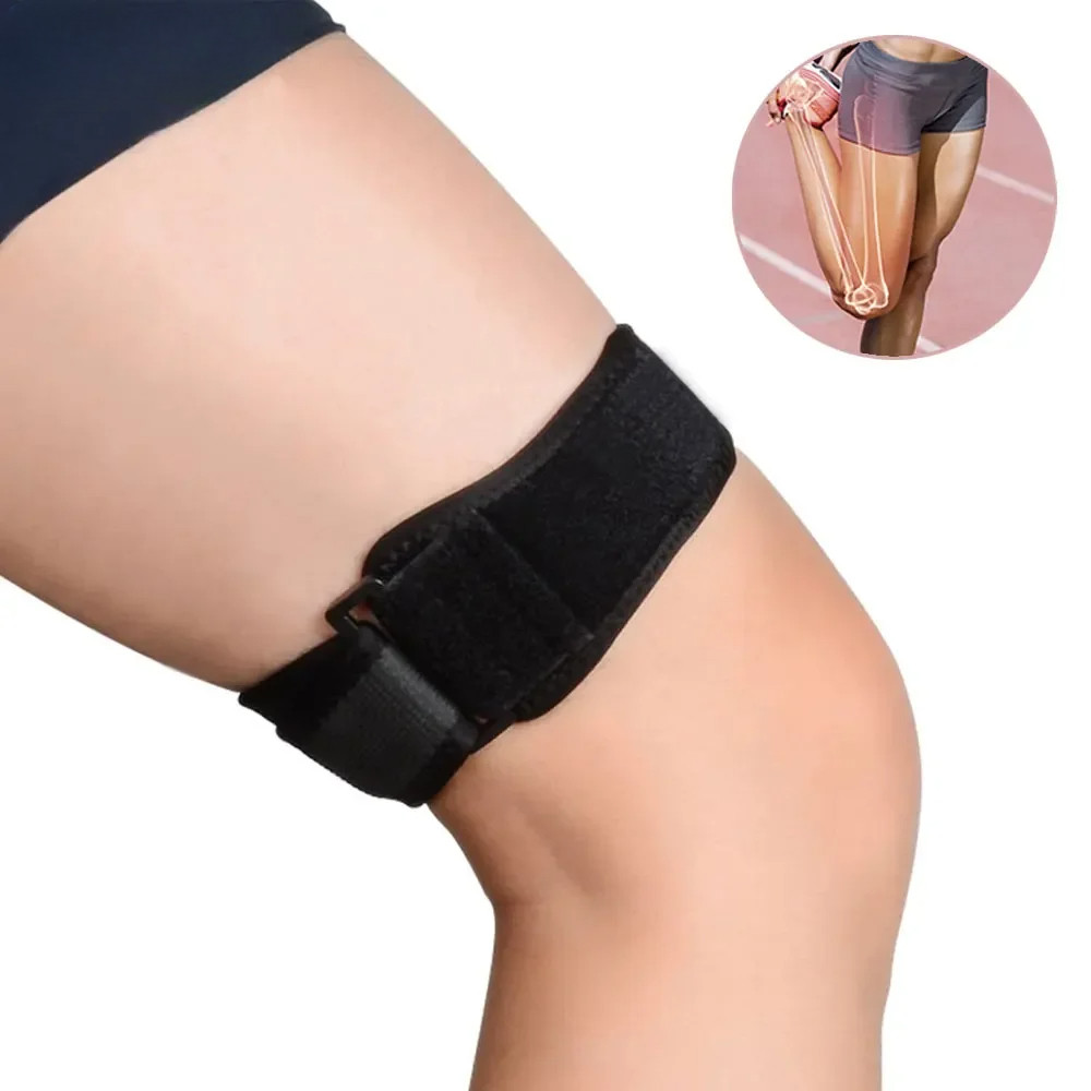 IT Band Strap - ผ้าพันรัดกล้ามเนื้อ Iliotibial Band, ปวดเข่า, ต้นขา & ITB Syndrorm Support, วิ่งออกกําลังกาย Athletic Stabilizer