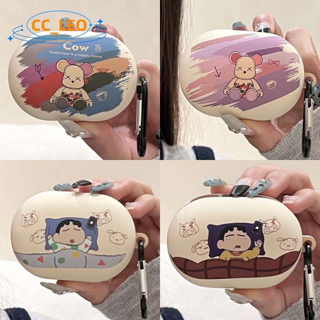 For Bose QuietComfort Earbuds 2024 Case Cartoon Crayon Shin Chan Cute Bear Transparent Soft Case Bose QC EarBuds 2024 Shockproof Shell Protective Cover