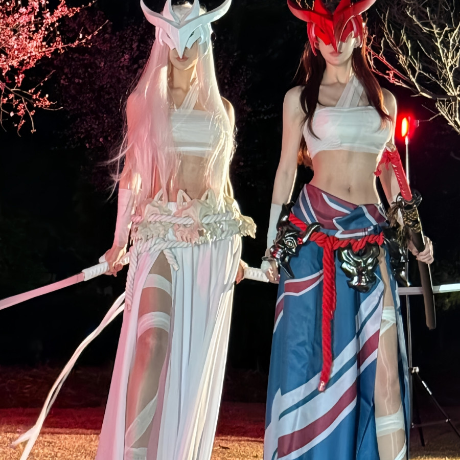 "✨พร้อมส่ง✨』ชุดคอสฮีโร่ใหม่ชุดคอสของ Yongen ชุดคอสเพลย์ Yongen ชุดคอสเพลย์ League of Legends ชุดชายและหญิงครบชุด