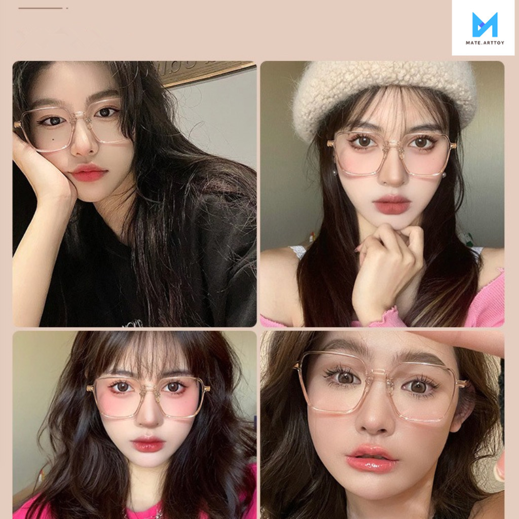 แว่นตาป้องกันรังสีแฟชั่นใหม่เหมาะสำหรับผู้หญิง ผู้ชาย แว่นตาคอมพิวเตอร์ แว่นตาไม่มีขอบ ป้องกันแสงสีฟ้า