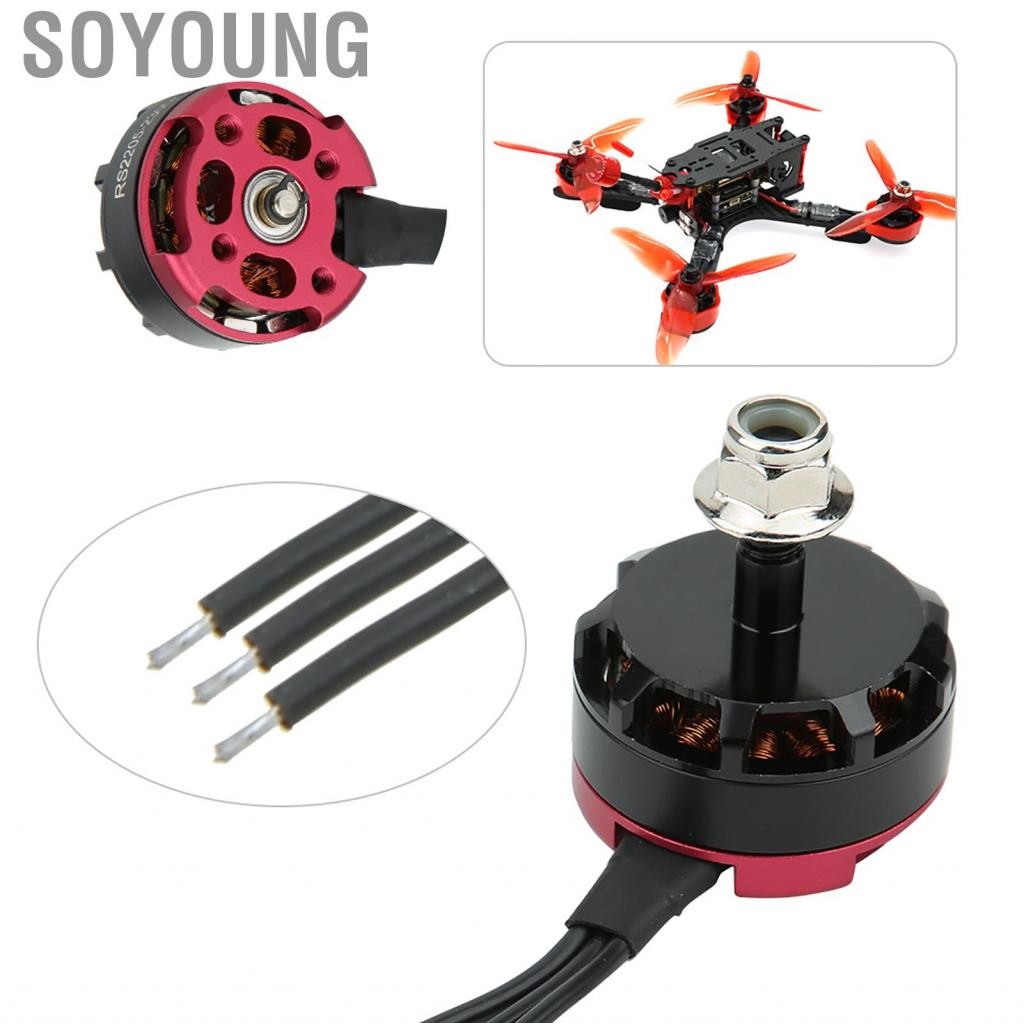 Soyoung RS2205 2300KV 2205 CW/CCW มอเตอร์แบบไม่มีแปรงสำหรับ FPV Racing Quadcopter