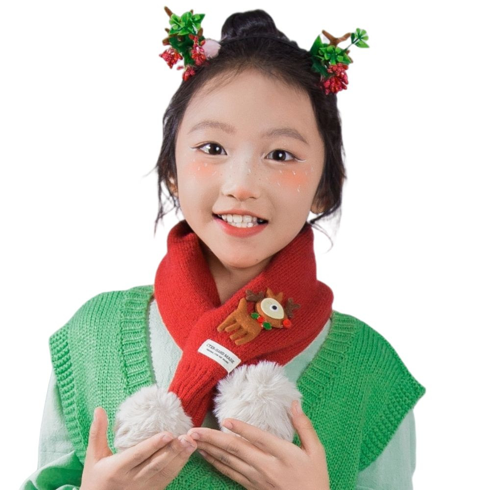 พันคอถักBRABRAA ชายหญิง แบบการ์ตูน มีกระดุมกดปิด วัสดุหนามาก อุ่นและกันลม เหมาะสำหรับฤดูฝนและหนาว - รูปที่ 7