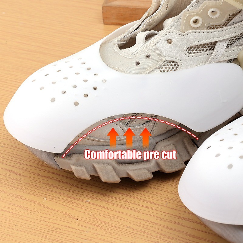 Anti-cease Shoe Shield - Toe Cap Sturdy Holder - Breathable, สบาย - อุปกรณ์รองเท้า - ชุดดูแลป้องกันการบีบนิ้วเท้า - Anti Wrinkle Upper Support Extender