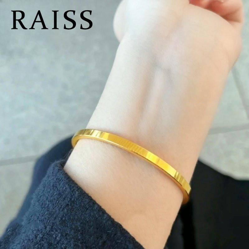 สร้อยข้อมือสแตนเลสสีทอง 18เค ขัดง่าย สร้อยข้อมือสแตนเลสสําหรับผู้หญิงแฟชั่น