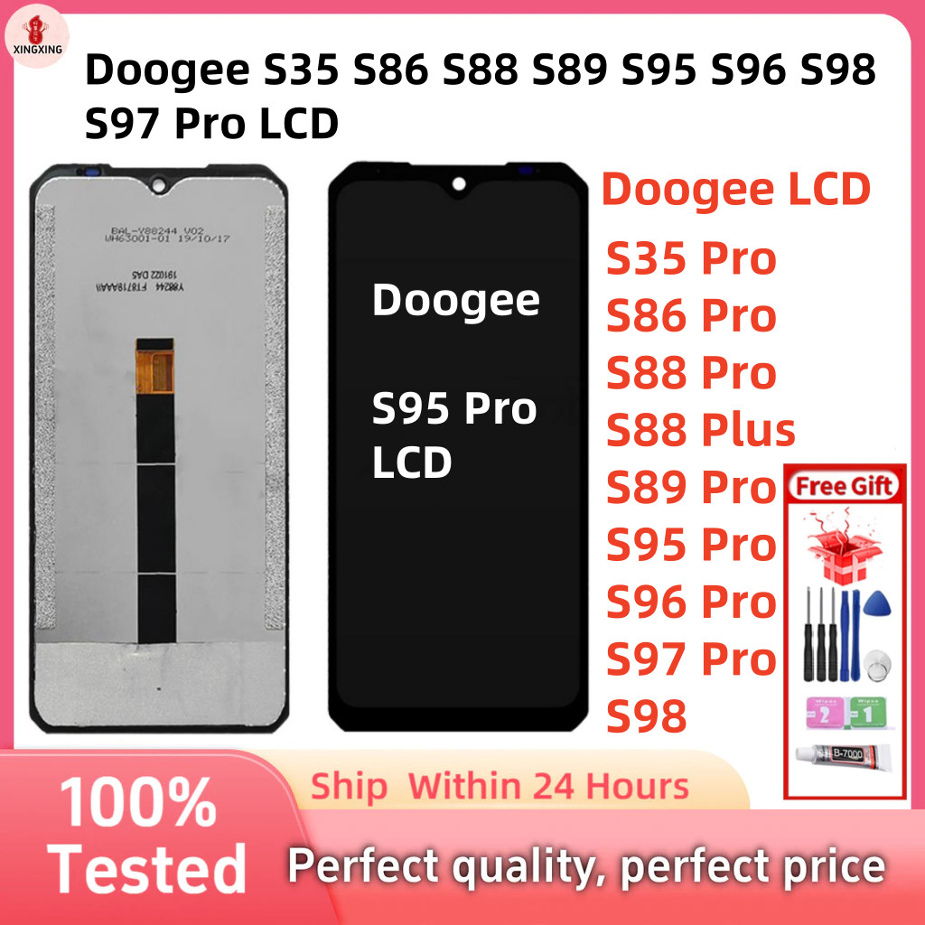สําหรับ Doogee S35 S86 S88 S89 S95 S96 S98 S97 Pro จอแสดงผล LCD หน้าจอสัมผัส Digizer สําหรับ Doogee 