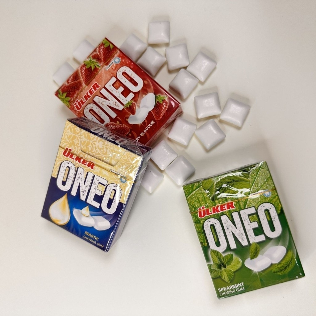 ตุรกีนําเข้าหมากฝรั่ง Ulker ยี่ห้อ Ulker Ono ONEO Series หมากฝรั่ง Segiz Snacks Candy 24.12.12